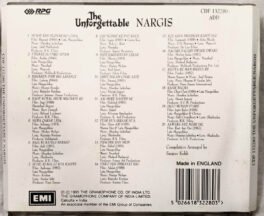 The Unforgettable Nargis Hindi Audio cd