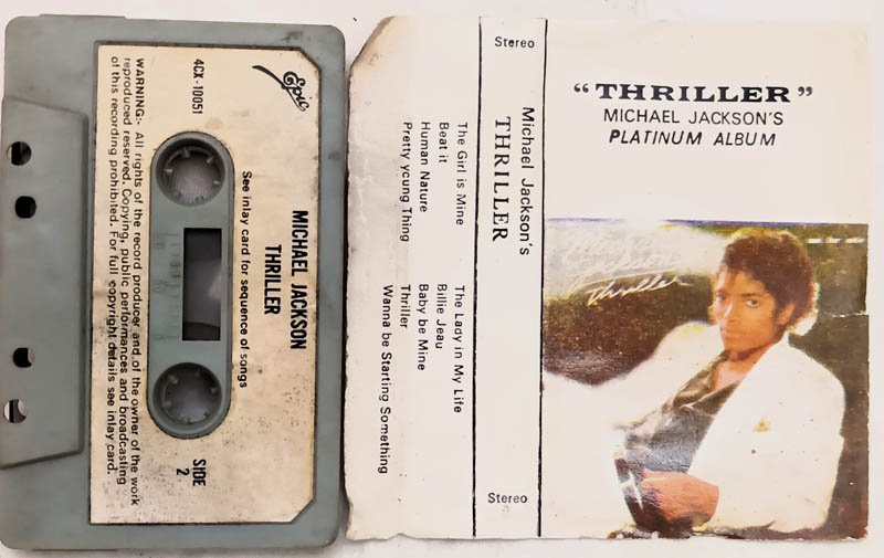 Thriller Michael Jackson Platinum Album Audio Cassette