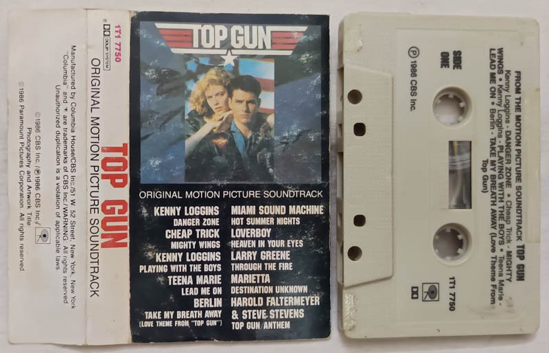 Top Gun Oringinal Motion Pictue Soundtrack Audio Cassette