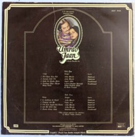 Umrao Jaan Hindi Vinyl Record By Khaiyyaam