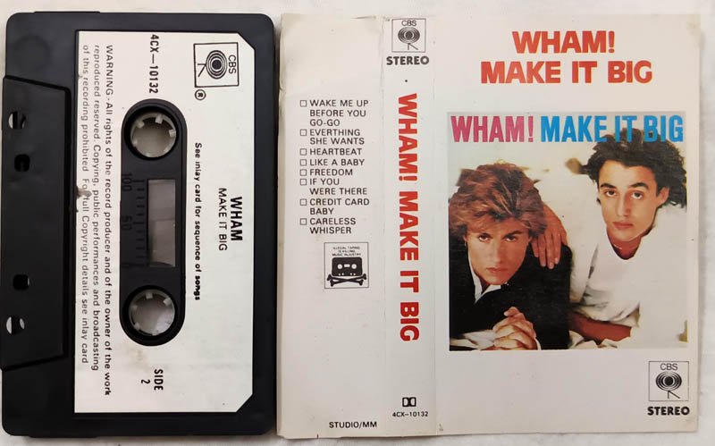 Wham Make It Big Album Audio Cassette