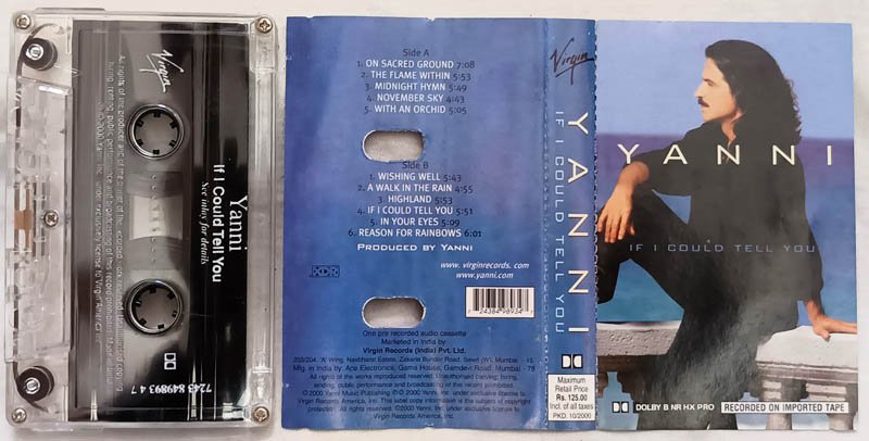 Yanni If I Could Tell You Audio Cassette