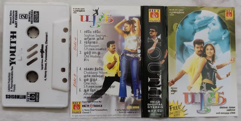 Youth Tamil Audio Cassette By Mani Sharma