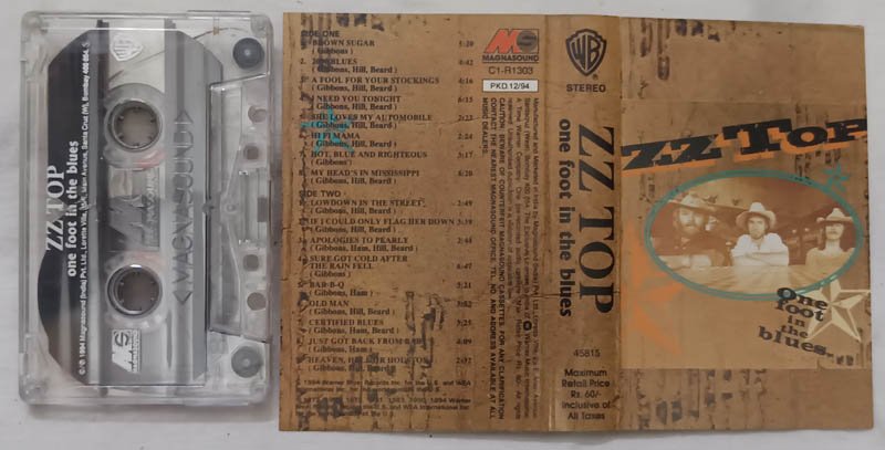 ZZ Top One Foot in the Blues Audio Cassette