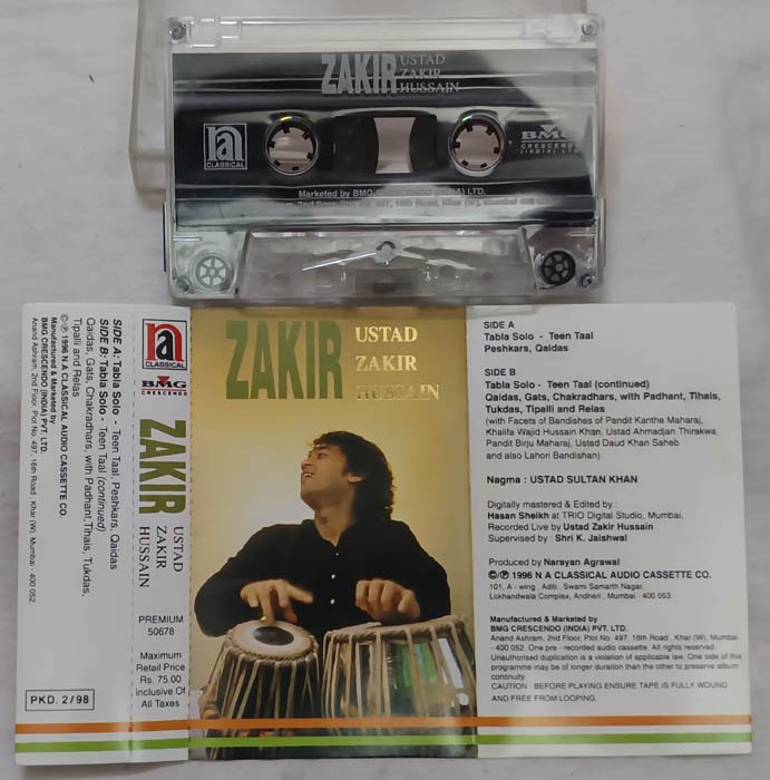 Zakir Ustad Zakir Hussain Hindi Audio Cassette