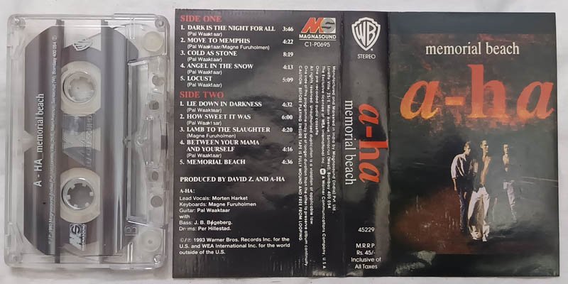a-ha Memorial Beach Audio Cassette
