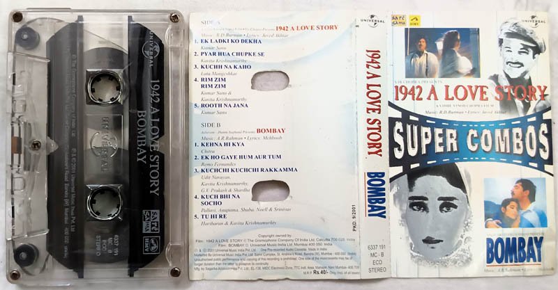 1942 Love Story - Bombay Hindi Audio cassette