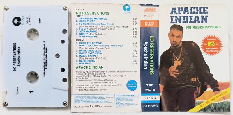 Apache Indian No Reservations Don raja Audio Cassette