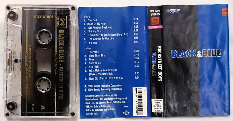 Black and Blue Backstreet Boys Audio Cassette