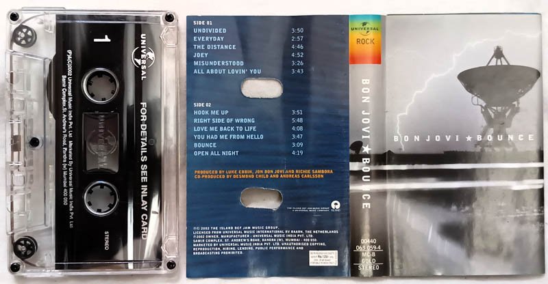 Bon Jovi Bounce Audio Cassette