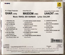 Ghar-Masoom-Ijaazat Hindi Audio Cd By Rahul Dev Burman