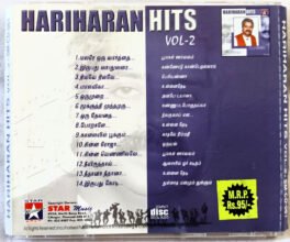 Hariharan Hits Vol 2 Tamil Audio cd
