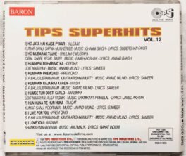 I Love you Tips Superhits Vol 12 Hindi Audio cd