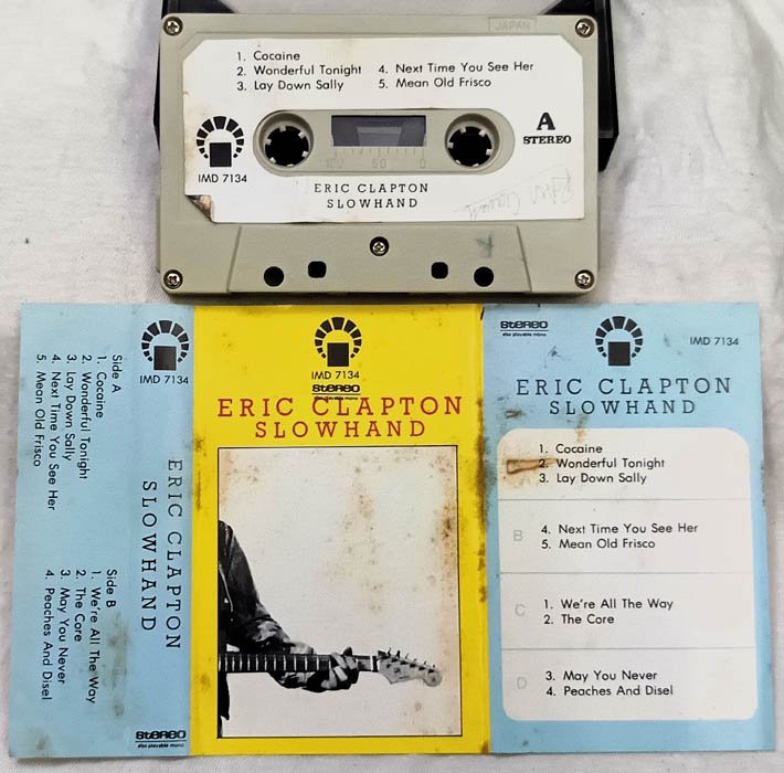 Eric Clapton Slowhand Audio Cassette