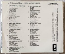 In A Romantic Mood Lata Mangeshkar Audio cd