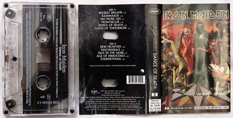 Iron Maiden Dance of Death Audio Cassette