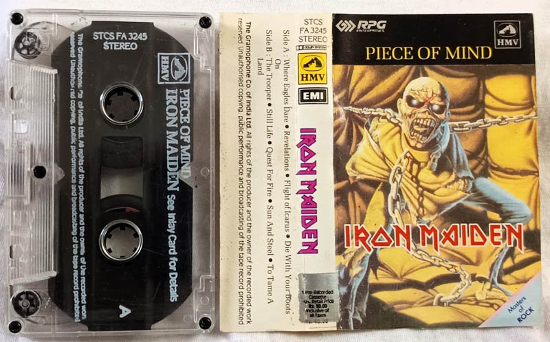 Iron Maiden Piece of Mind Audio cassette