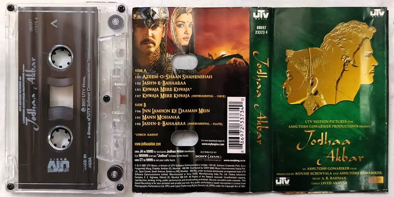 Jodha Akbar Hindi Audio Cassette By A.R.Rahman