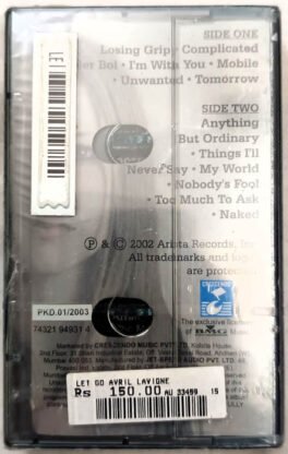 Lavigne Avril Let Go Audio cassette (Sealed)