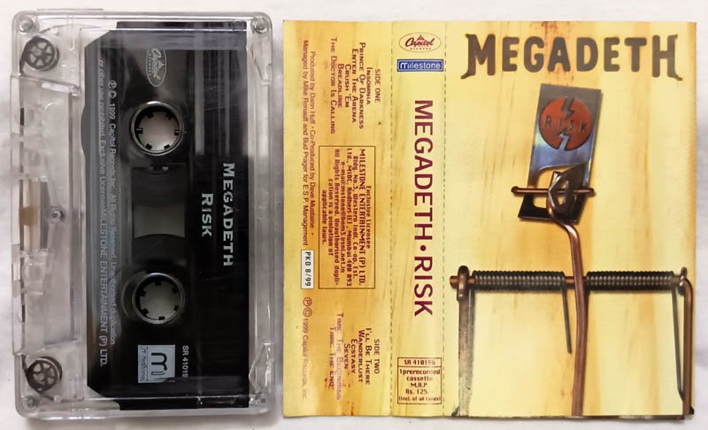 Megadeth Risk Audio Cassette