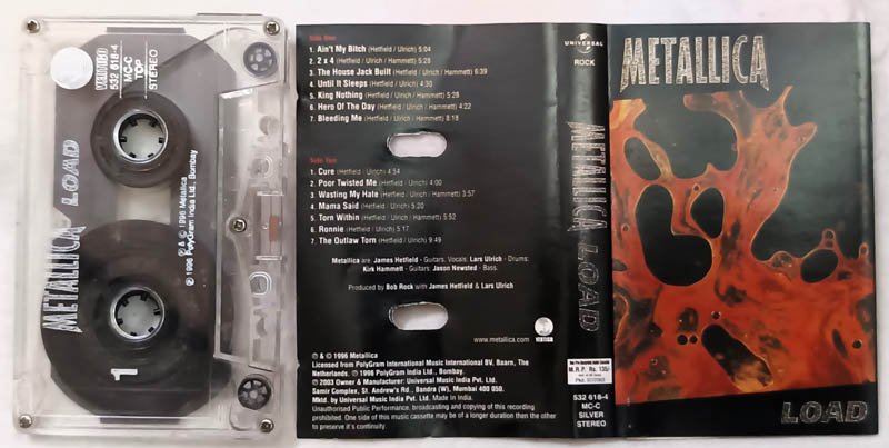Metallica Load Audio Cassette