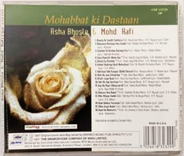 Mohabbat Ki Dastaan Asha Bhosle Mohd Rafi Hindi Audio cd