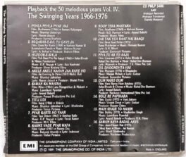 Play back The 50 Melodious Year The Swinging years 1966- 1976 Hindi Audio cd