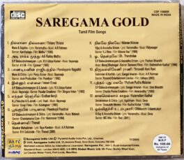 Saregama Gold Tamil Film Songs Audio Cd