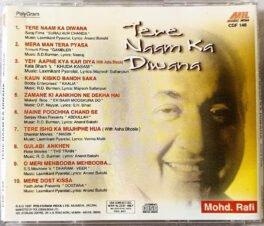 Tere Naam Ka Diwana Mohd.Rafi Hindi Audio Cd