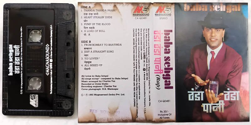 Thanda Thanda Pani Baba Sehgal Audio Cassette