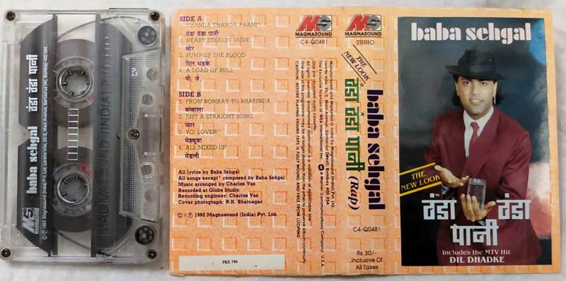 Thanda Thanda Pani Baba Sehgal Hindi Audio Cassette