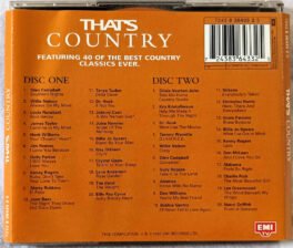 Thats Country Simply the best of country Audio cd