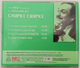 The Best Ghazal of Ghulam Ali Chupke Chupke Hindi Audio cd