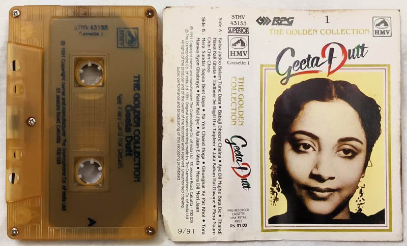 The Golden Collection Geeta Dutt Vol 1 to 4 Hindi Audio cassette (2)