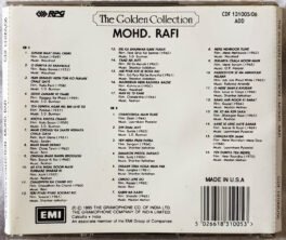 The Golden Collection Mohd Rafi Hindi Film Songs Audio CD