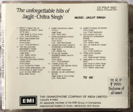 The Unforgettable Hits of Jagjit – Chitra Singh Audio cd