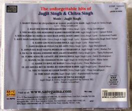 The Unforgettable Hits of Jagjit – Chitra Singh Hindi Audio cd