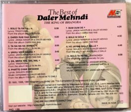 The best of Daler Mehndi Hindi Audio CD