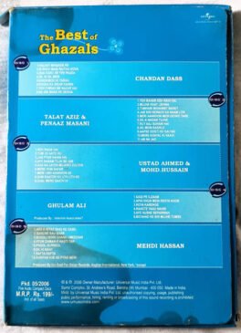 The best of Ghazals Hindi Audio cd