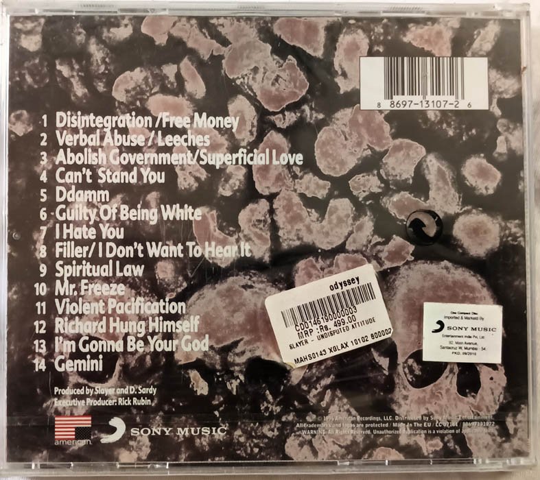 Undisputed Attitude Slayer Audio cd