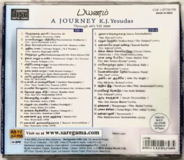 A Journey K.J.Yesudas Through 60s Still 2000 Audio Cd