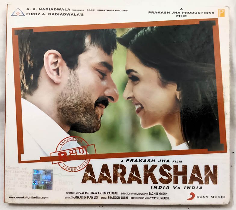Aarakshan Hindi Audio cd
