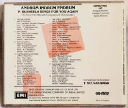 Andrum Indrum Endrum P Susheela Sings for you again Tamil Films Audio cd