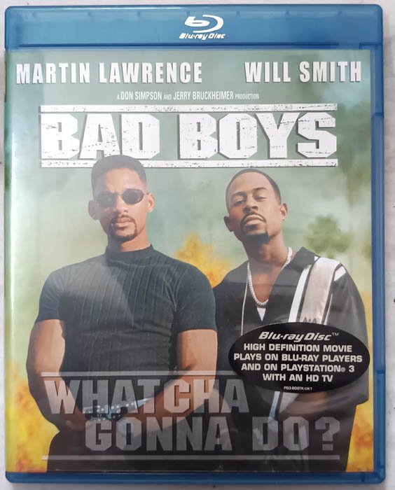 Bad Boys Movie Blueray Disc