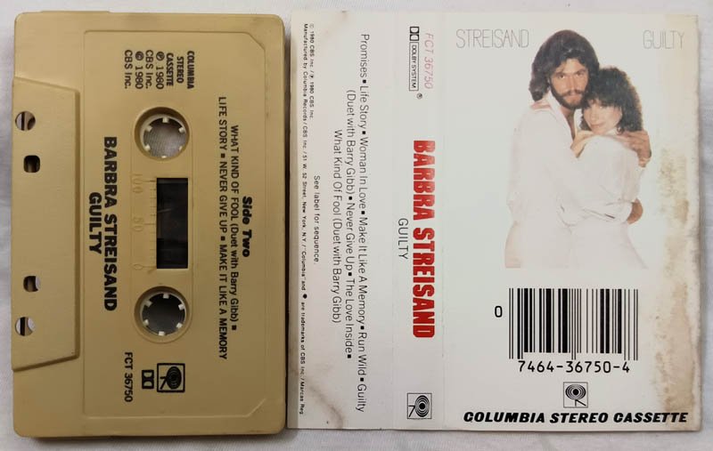 Barbra Streisand Guilty Audio Cassette
