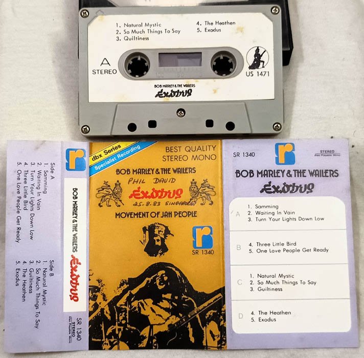 Bob Marley and The Wailers Exodus Audio Cassette