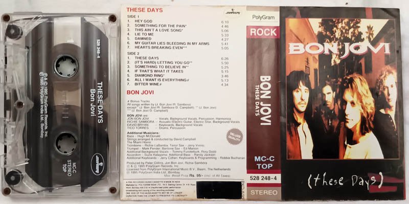 Bon Jovi These Days Audio Cassette