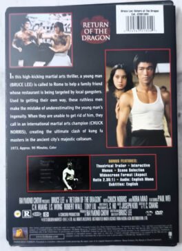 Bruce Lee Return of The Dragon Movie Dvd