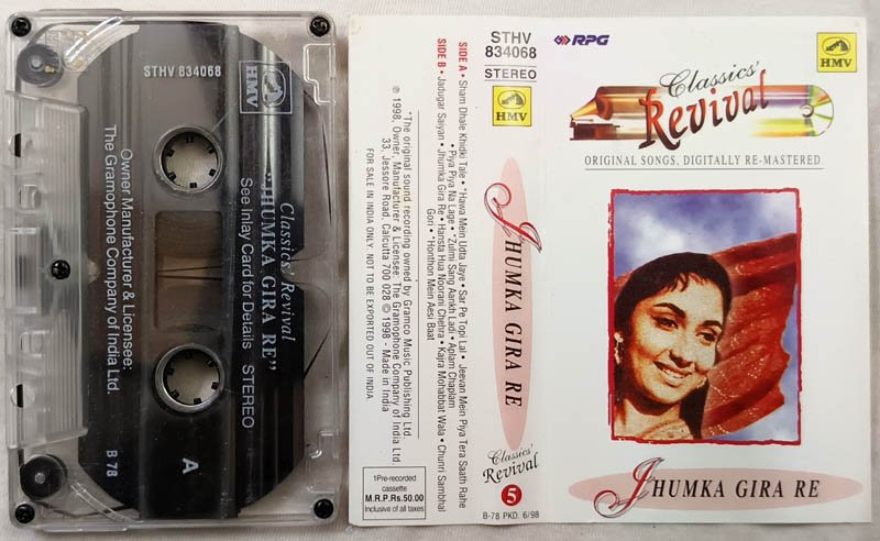 Classics Revival Jhumka Gira Re Hindi Audio Cassette
