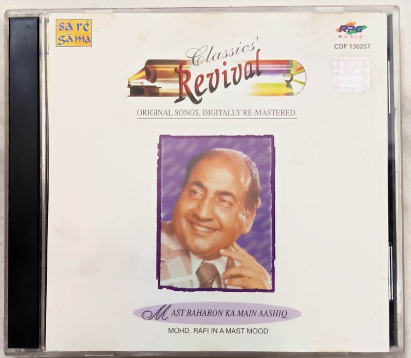 Classics Revival Mast Bahron Ka Main Aashiq Mohd.Rafi in a Mast Mood Hindi Audio Cd